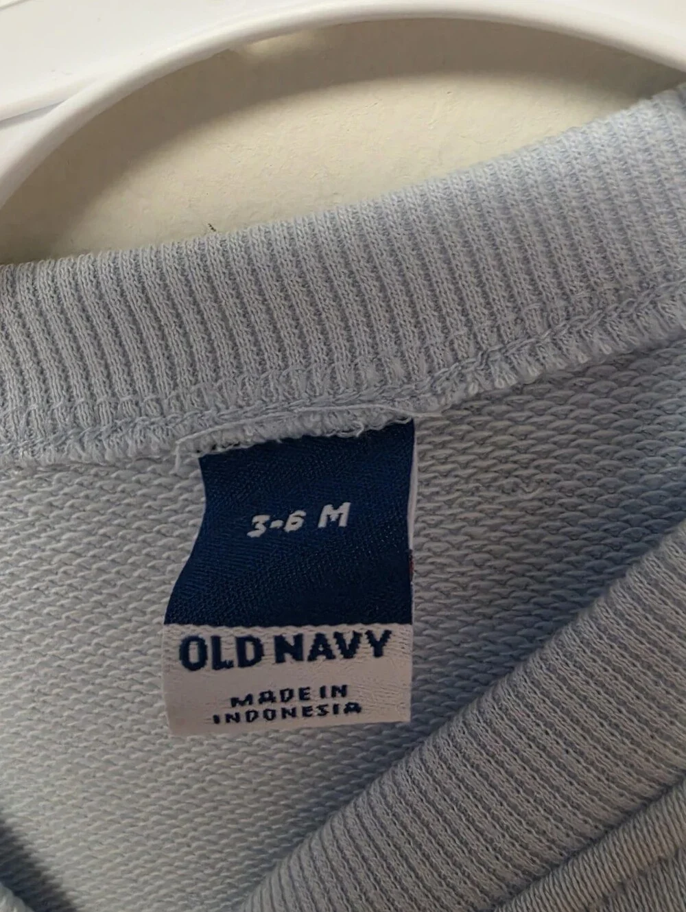 Old Navy 3D Bee Graphic Crew Neck Sweatshirt Blue 3 - 6 M